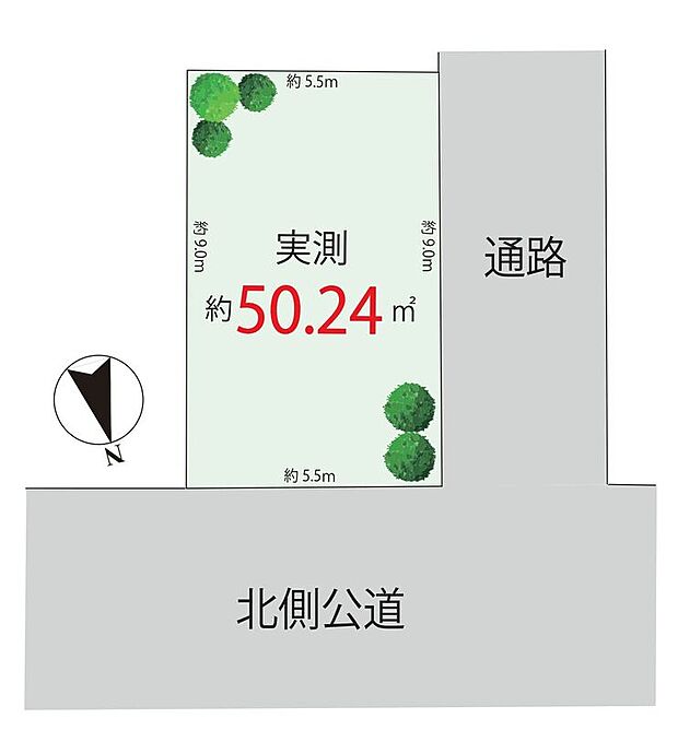 【間取図(平面図)】【区画図】北西角地がもたらす優れた採光と通風。ゆったりとした開放感に包まれ、上質な日常を叶える住環境です。