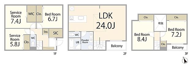 建物プラン間取:3LDK+2S 建物プラン面積:142.60m2 建物プラン価格:2600万円 -