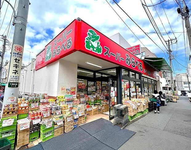 スーパーみらべる十条店(約500m)