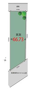 6780万円、4LDK、土地面積66.73m2、建物面積95.57m2 【区画図 