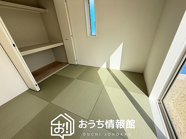 【現地写真(和室)】大壁仕様の新和室。くつろぎの空間です。