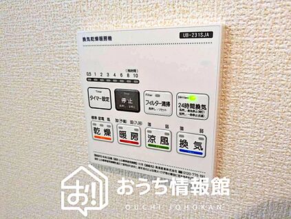 電気式浴室暖房換気乾燥機リモコン