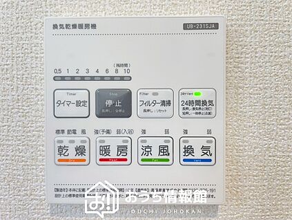 電気式浴室暖房換気乾燥機リモコン
