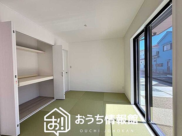【現地写真(和室)】大壁仕様の新和室。くつろぎの空間です。