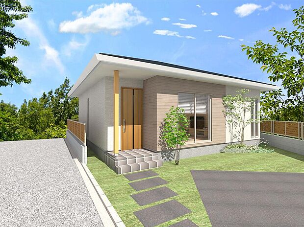 【外観CG】人気の平屋プランもご用意しております!