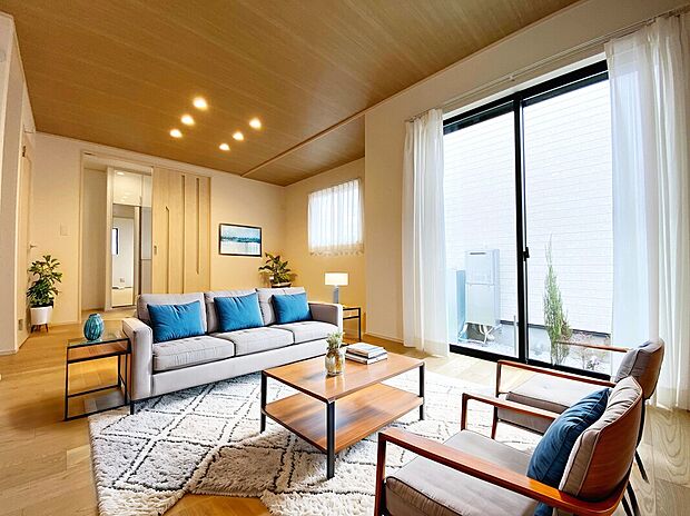 【【施工例:LDK】】全棟水回りが集約されている家事効率を考えられたプランで生活を快適に過ごせます!