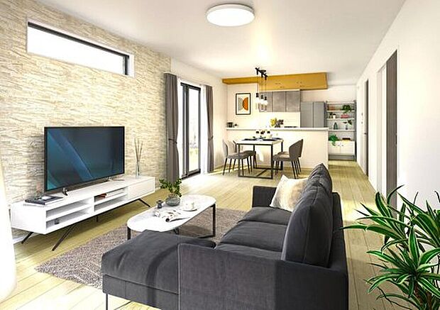 【【建物プラン例：LDK】 】「設計住宅性能評価書」「建設住宅性能評価書」の取得をしている高仕様なプランでの安心の暮らし。
建物面積：99m2～｜建物参考価格：1903万円