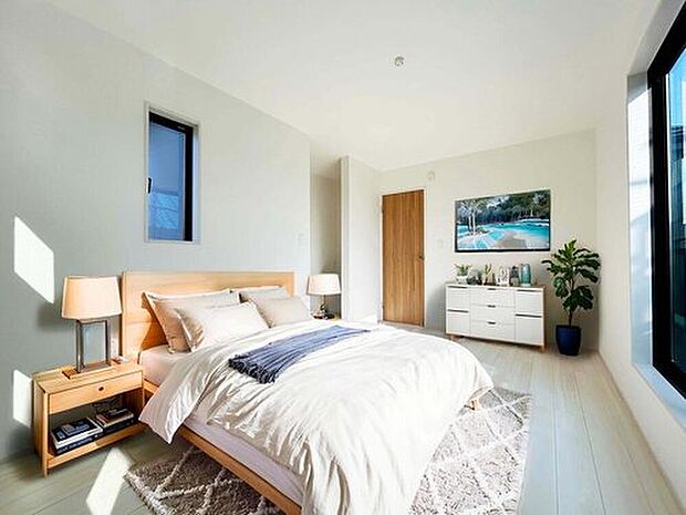 【【建物プラン例：Room】】全居室2面で明るく通風良好のプランでの建築可能！
建物面積：99m2～｜建物参考価格：1903万円