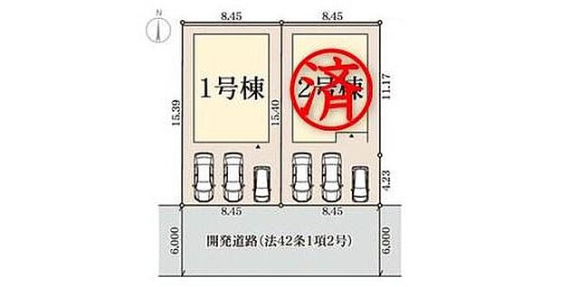 【区画図】
近鉄大阪線「真菅」駅まで徒歩9分♪カースペース２～3台分ございますので、家族分の自転車を駐輪したり、来客用の駐車スペースとしてもお使いいただけます♪
