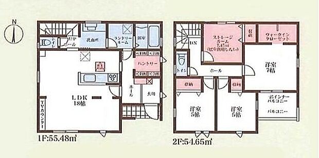 【3LDK+S】〇光と風を呼び込む全居室南向き♪
〇育ちざかりのお子様を持つママに嬉しい大型パントリー付き♪
〇窓付きで換気OKの納戸や、主寝室のWICで収納力抜群♪