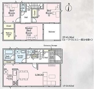 ◇広々20帖LDKリビング♪◇全居室収納付き♪◇WIC付きで大型の荷物も収納可♪◇2部屋から出入りできるバルコニー付き♪ 