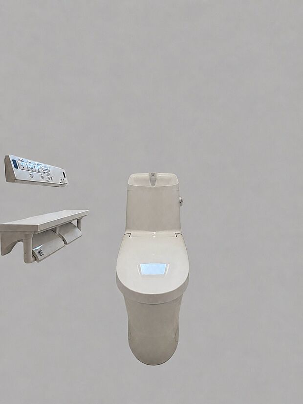 【トイレ】【トイレ】 温水洗浄便座付きのトイレ空間は、毎日の生活を気持ちよく過ごせます。※画像はイメージです。 嬉しいタオルリングやペーパーホルダーも完備です。