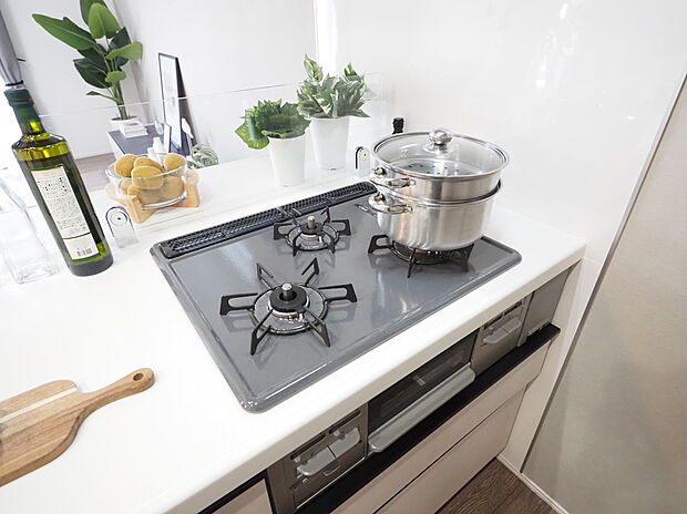 【☆同社施工例☆】３口コンロ