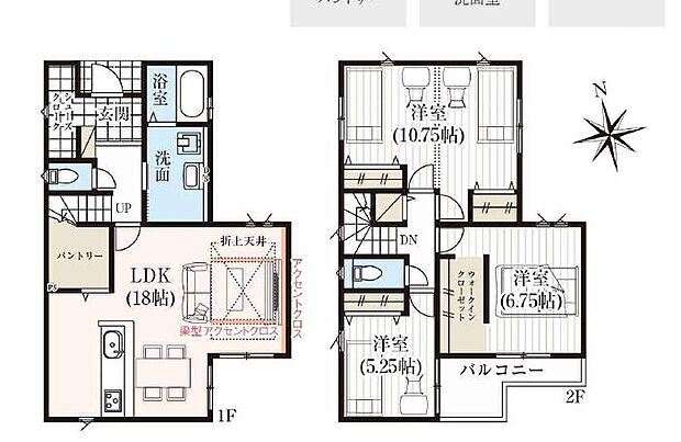 【3LDK】間仕切りにより4LDK対応可。対応条件・費用はお問い合わせください。
