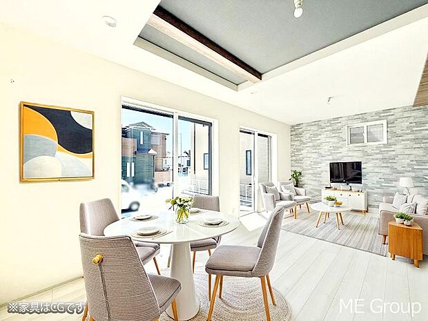 ■光と風を感じる、リラックスできる空間(※家具はCGによるイメージです)