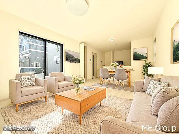 ■くつろぎと笑顔が集まる、心温まるリビング