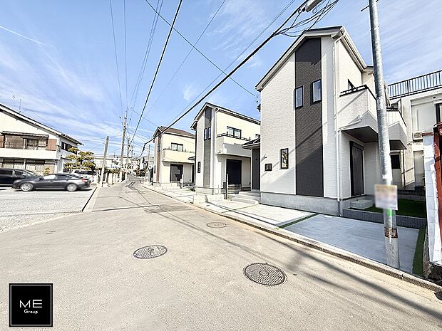 【前面道路含む現地写真】■新しい住まい、街の新しい風景