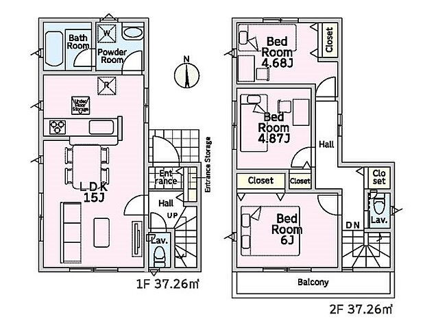 【3LDK】2号棟