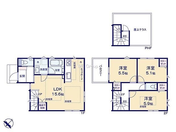 【3LDK】2号棟