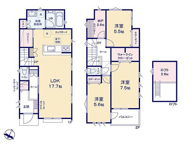 【3LDK】B号棟  
