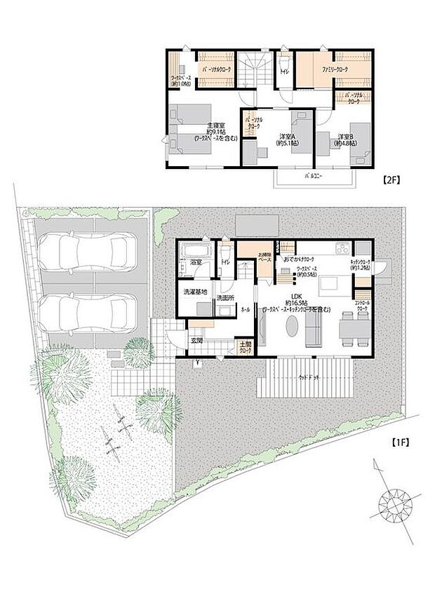 【3LDK】10号地は約16.5帖のLDKがある3LDKです。