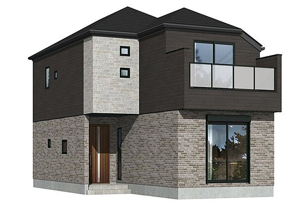 【完成予想図(外観)】5号棟| ※実際の色・仕様と異なる場合があります。