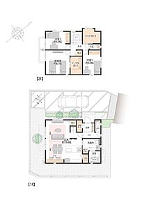 ■3号地間取図　
3号地は1階にリビングと水回り、2階に洋室3部屋のある3LDK。2階約8.1帖の主寝室には、パーソナルクロークがございます。ご家族の荷物や衣類を一括管理できるので便利です。 