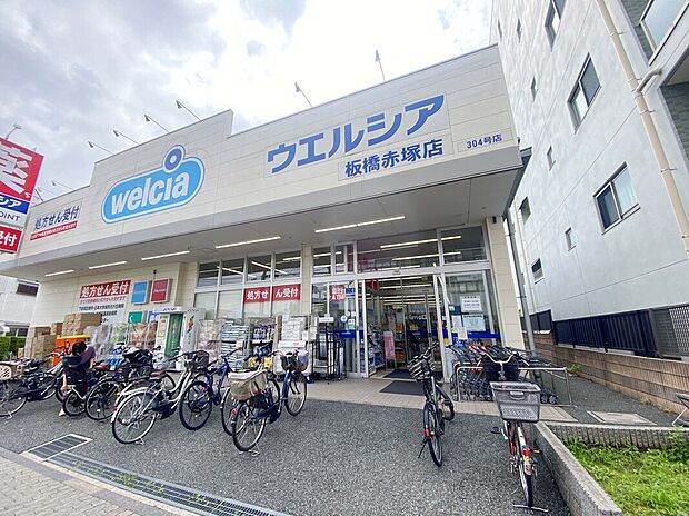 ウェルシア板橋赤塚店(約450m)