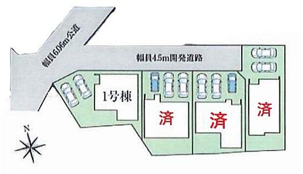1号棟 2,999万円
2号棟 成約済み
3号棟 成約済み
4号棟 成約済み