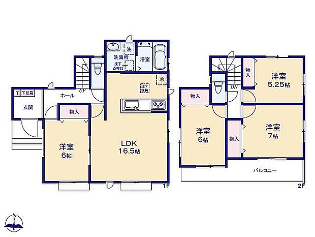 (A号棟)、価格3590万円、4LDK、土地面積143.87m2、建物面積97.32m2