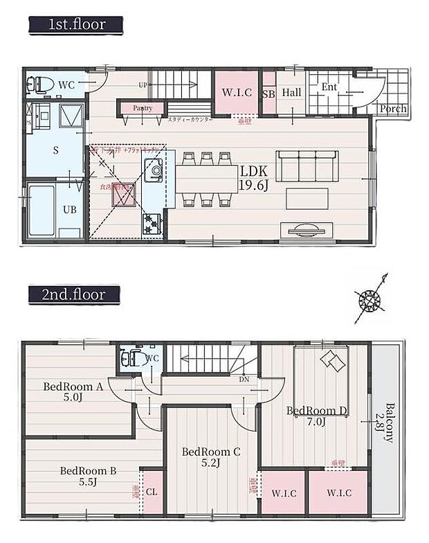 (１号棟)、価格2999万円、4LDK、土地面積122.71m2、建物面積99.57m2