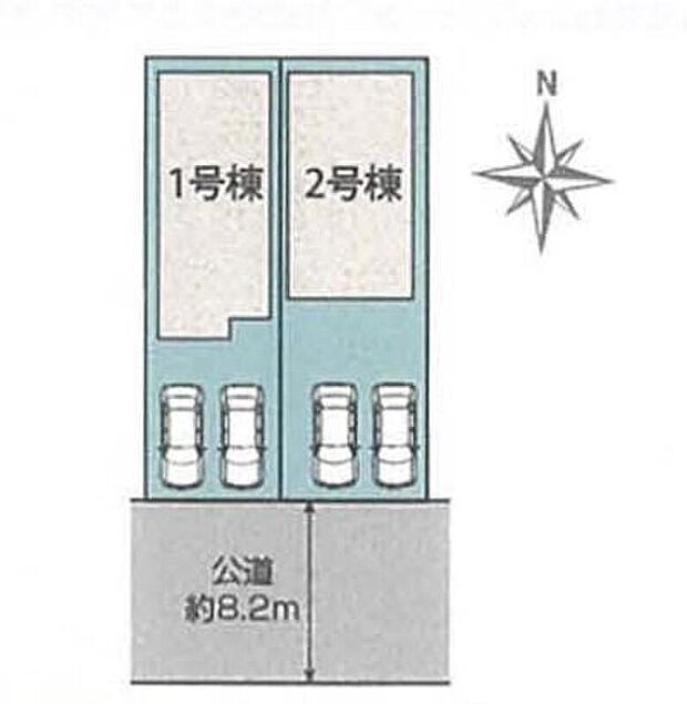 １号棟　３，４９０万円
２号棟　３，６８０万円