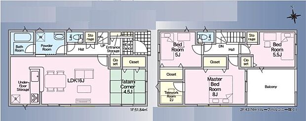(1号棟)、価格2290万円、4LDK、土地面積172.01m2、建物面積95.58m2