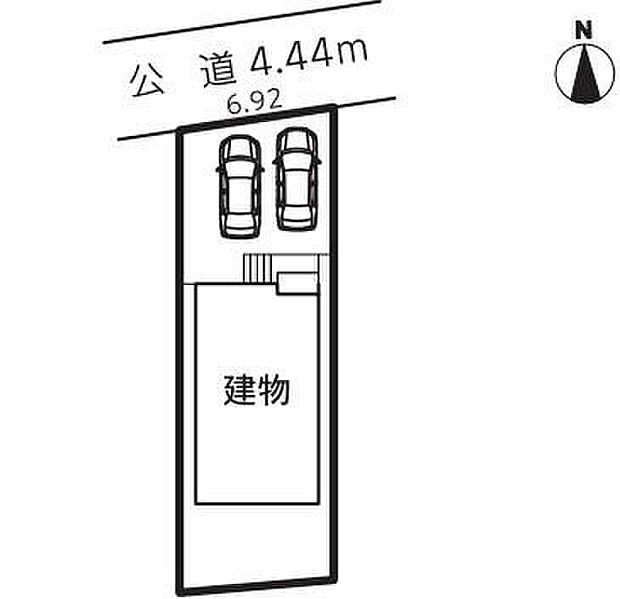 駐車２台可能です☆
１号棟　２，８８０万円