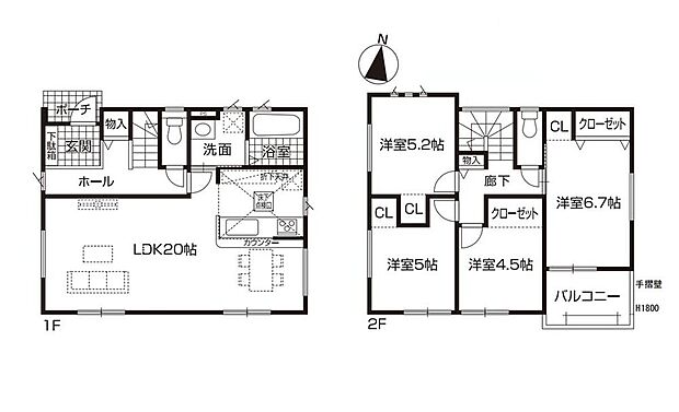 (1号棟)、価格2899万円、4LDK、土地面積149.68m2、建物面積98.82m2