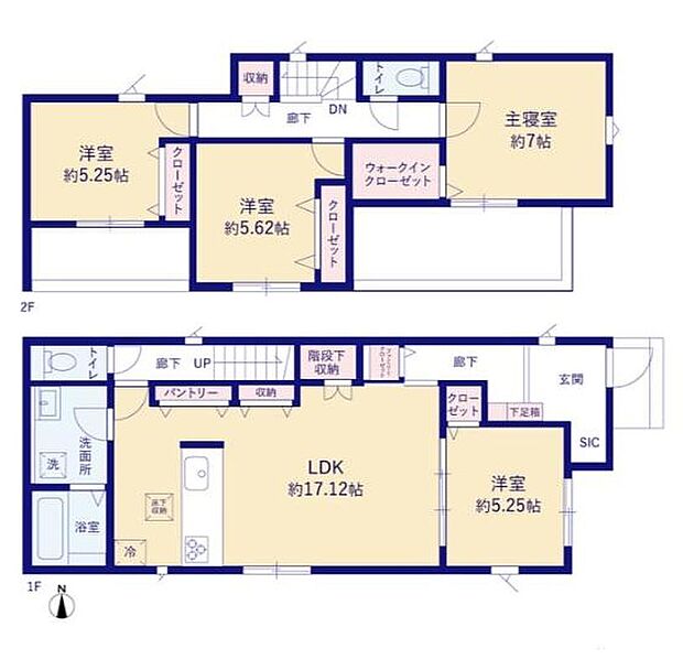 (1号棟)、価格3730万円、4LDK、土地面積162.5m2、建物面積110.96m2