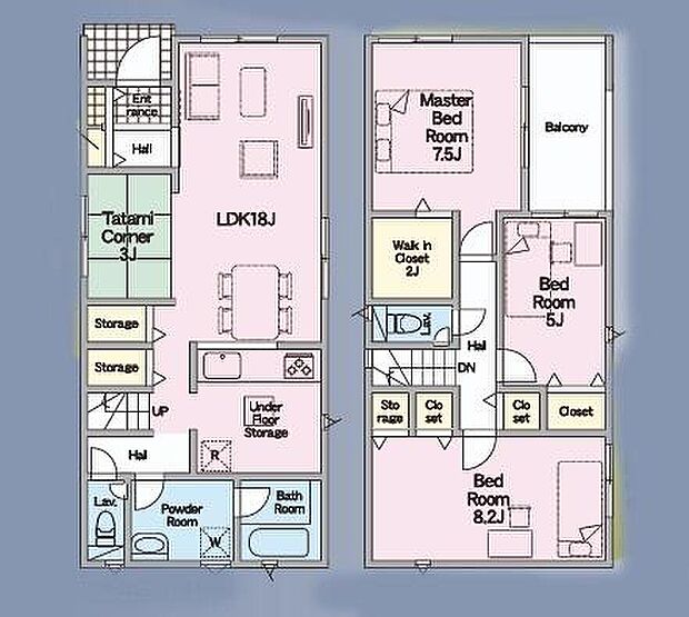 (1号棟)、価格2990万円、3LDK、土地面積108.07m2、建物面積98.82m2