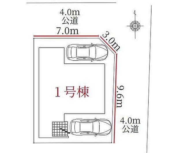 【全体区画図】１号棟　３，４９９万円