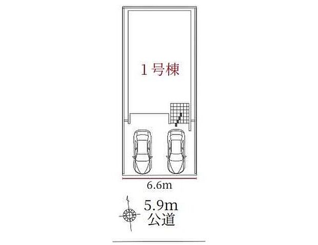 【全体区画図】1号棟 5,999万円