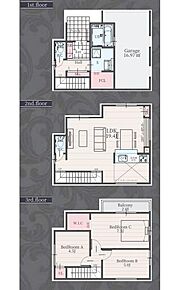 ●広々19.4帖のLDK☆キッチン上部はデザイン性溢れる折下天井仕様♪
●生活リズムに自然とメリハリが生まれる3階にお部屋をまとめたプラン♪
●大きな荷物も収納可能なウォークインクローゼットを設置♪ 