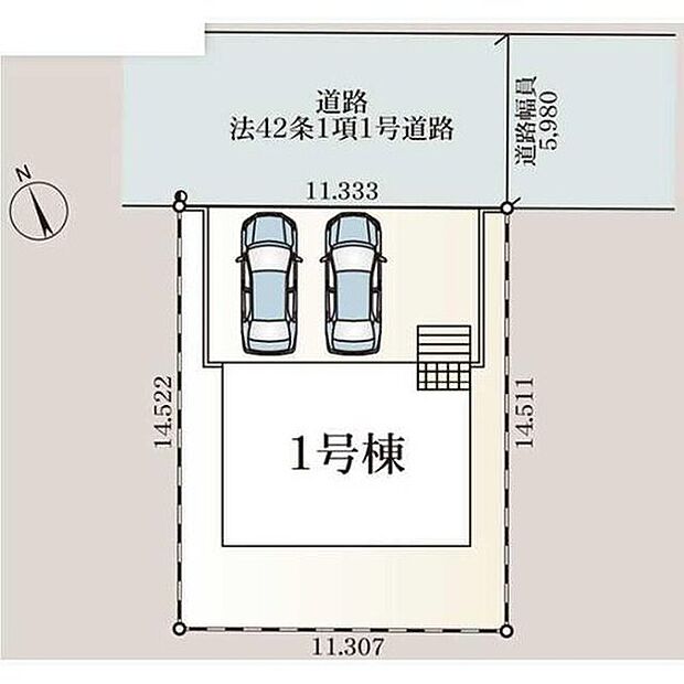 車種により２台まで並列駐車可能☆
周辺は交通量の少ない生活道路なので小さなお子様がいても安心です♪