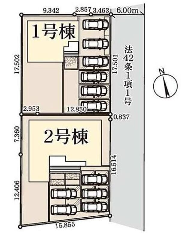ファミリーカーの需要が多い中、駐車場も広めに確保いたしました♪マンションとは違う敷地内駐車！ご主人様のお車のお手入れにも気合が入りますね♪