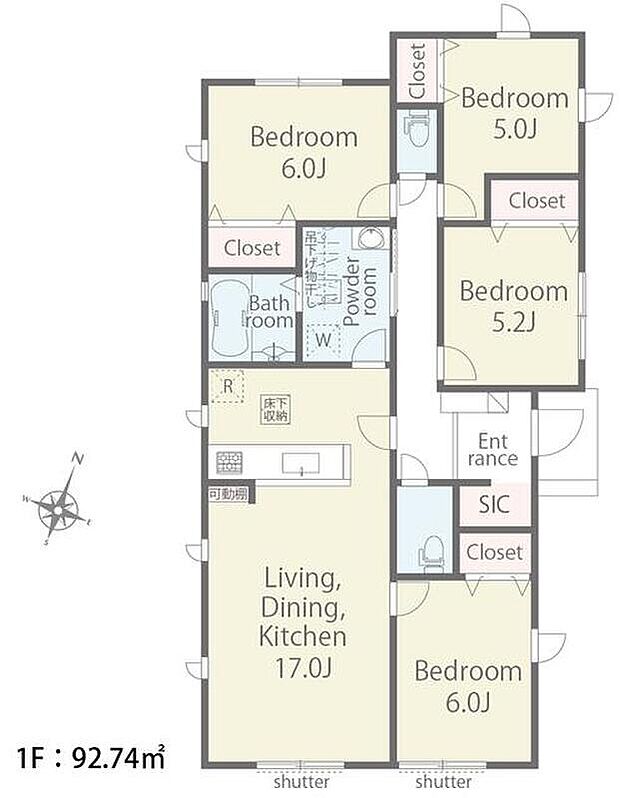 (１号棟)、価格2999万円、4LDK、土地面積197.96m2、建物面積92.74m2