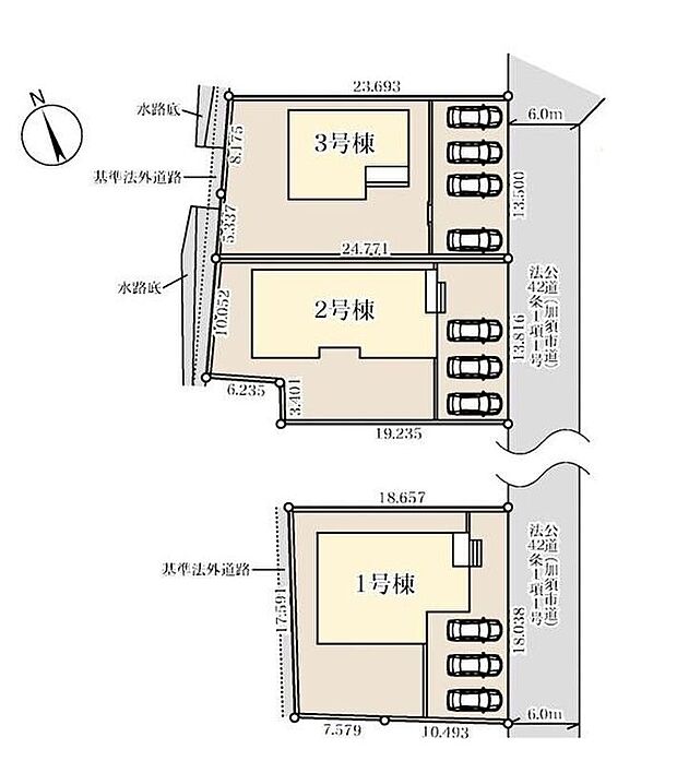 日当たりもよくゆとりのある敷地です♪前面道路幅もゆったり約6ｍありますので車の出し入れも安心です！嬉しいお庭付き♪