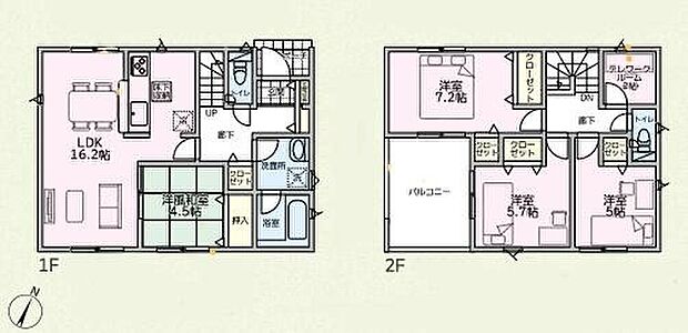 (2号棟)、価格2080万円、4LDK+S、土地面積245.18m2、建物面積96.38m2
