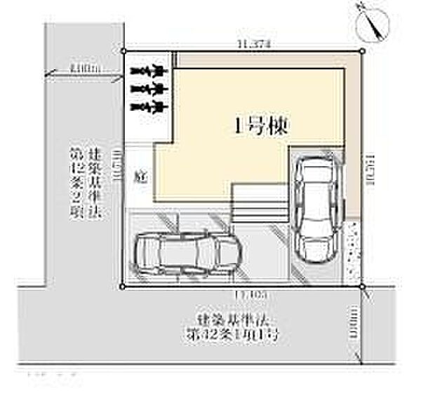 ビルトインガレージ付き☆駐車スペース2台可!