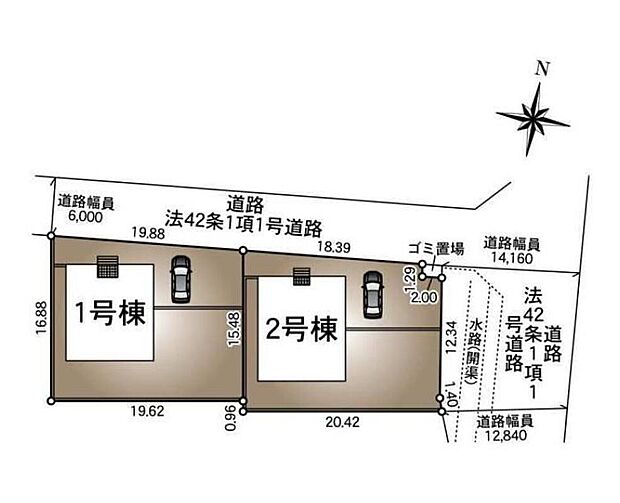 【区画図】
敷地面積はゆとりある95坪超!カースペース付♪
南側には広々お庭スペースも確保◎
周辺は閑静な住宅地で落ち着いた新生活を送るのにぴったりです♪