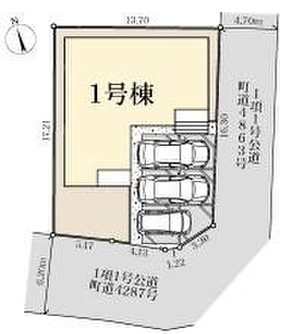 並列駐車３台可♪
お客様がいらしても安心ですね♪