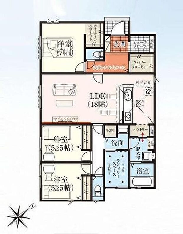 (1号棟)、価格3790万円、3LDK、土地面積240.42m2、建物面積97.71m2