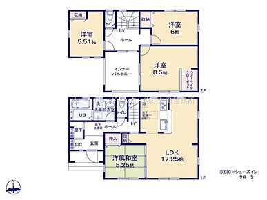 寛ぎの時間を紡ぎだす８．５帖の主寝室♪
大型ベットを置いても余裕です！
洋服をまとめて収納できるウォークインクローゼット完備☆ 